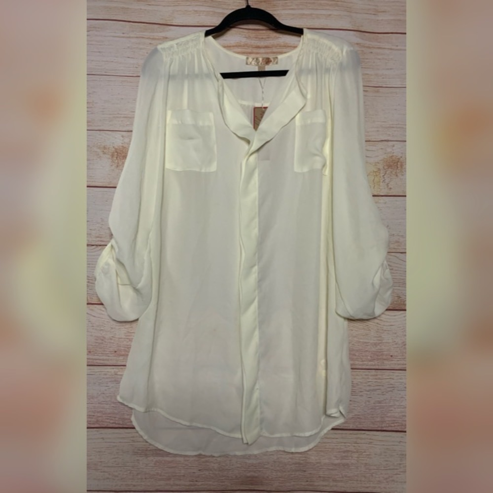 NWT Penelope Sheer Shirt 0517